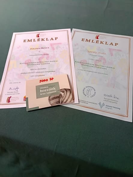 Újabb sikereink matematikából